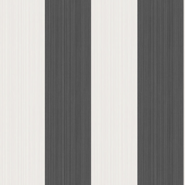 COLE & SON 110/4025.CS.0 JASPE STRIPE BLACK + WHITE Wallpaper - Eade's Wallpaper