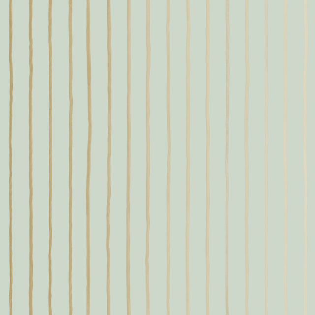 COLE & SON 110/7036.CS.0 COLLEGE STRIPE DUCK EGG+GILVER Wallpaper - Eade's Wallpaper
