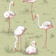 COLE & SON 112/11038.CS.0 FLAMINGOS OLIVE Wallpaper - Eade's Wallpaper
