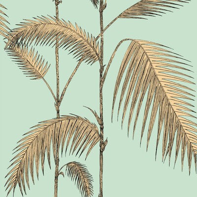 COLE & SON 112/2006.CS.0 PALM LEAVES MINT/YELLOW Wallpaper - Eade's Wallpaper
