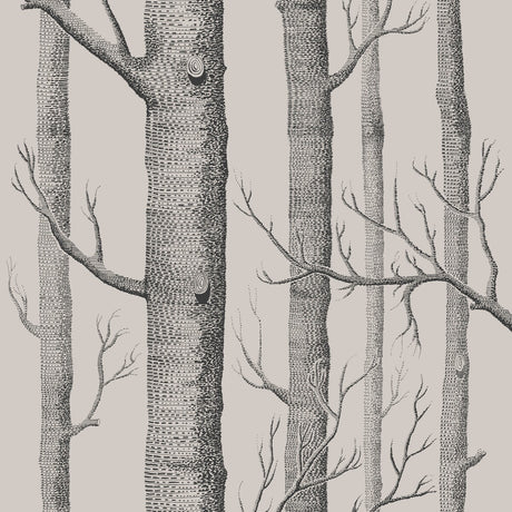 COLE & SON 112/3009.CS.0 WOODS LINEN/CHARCOAL Wallpaper - Eade's Wallpaper