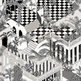 COLE & SON 112/6024.CS.0 MIAMI BLACK/WHITE Wallpaper - Eade's Wallpaper