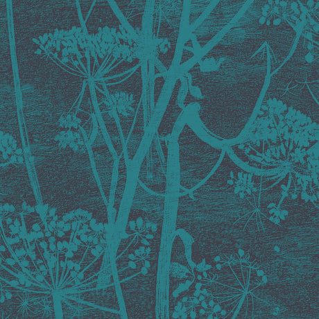 COLE & SON 112/8030.CS.0 COW PARSLEY TEAL Wallpaper - Eade's Wallpaper
