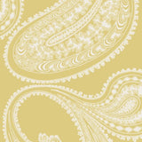 COLE & SON 112/9031.CS.0 RAJAPUR FLOCK YELLOW/WHITE Wallpaper - Eade's Wallpaper