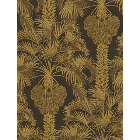 COLE & SON 113/1001.CS.0 HOLLYWOOD PALM CHARCOAL & GOLD Wallpaper - Eade's Wallpaper