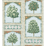 COLE & SON 113/10030.CS.0 SULTAN'S PALACE PRINT ROOM BLUE & DUCK EGG Wallpaper - Eade's Wallpaper