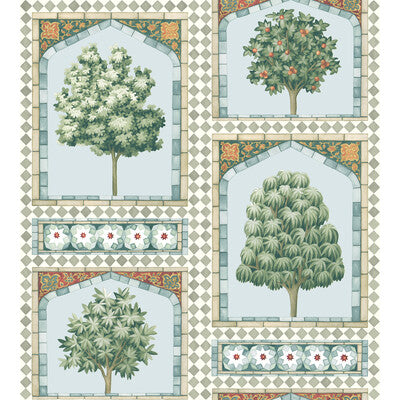COLE & SON 113/10030.CS.0 SULTAN'S PALACE PRINT ROOM BLUE & DUCK EGG Wallpaper - Eade's Wallpaper
