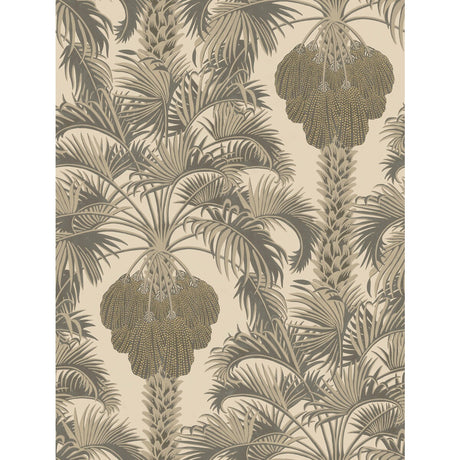 COLE & SON 113/1003.CS.0 HOLLYWOOD PALM SILVER & CHARCOAL Wallpaper - Eade's Wallpaper