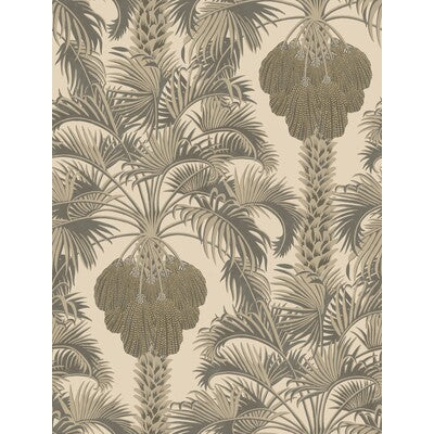 COLE & SON 113/1003.CS.0 HOLLYWOOD PALM SILVER & CHARCOAL Wallpaper - Eade's Wallpaper