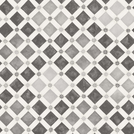 COLE & SON 113/11035.CS.0 ZELLIGE SOOT & SNOW Wallpaper - Eade's Wallpaper