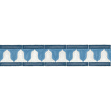 COLE & SON 113/12036.CS.0 ZELLIGE BORDER CHINA BLUE & WHITE Wallpaper - Eade's Wallpaper