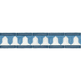 COLE & SON 113/12036.CS.0 ZELLIGE BORDER CHINA BLUE & WHITE Wallpaper - Eade's Wallpaper