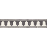 COLE & SON 113/12038.CS.0 ZELLIGE BORDER SOOT & SNOW Wallpaper - Eade's Wallpaper