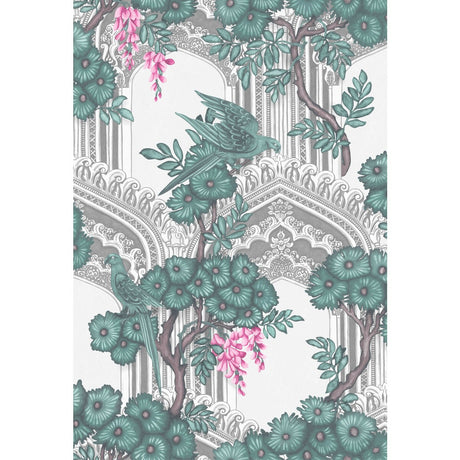 COLE & SON 113/13039.CS.0 BABYLON TEAL & PINK Wallpaper - Eade's Wallpaper