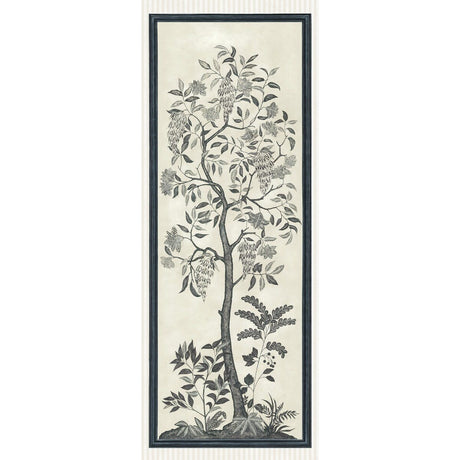 COLE & SON 113/14041.CS.0 TREES OF EDEN/ETERNITY CHARCOAL & PARCHMENT Wallpaper - Eade's Wallpaper