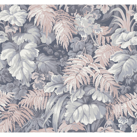 COLE & SON 113/3010.CS.0 ROYAL FERNERY SLATE BLUE & BLUSH PINK Wallpaper - Eade's Wallpaper