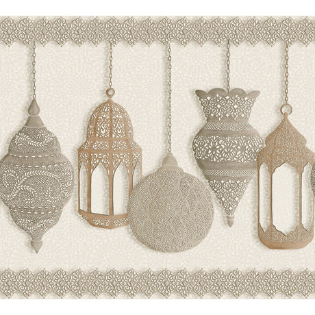 COLE & SON 113/6014.CS.0 FEZ GILVER & PARCHMENT Wallpaper - Eade's Wallpaper