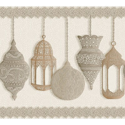 COLE & SON 113/6014.CS.0 FEZ GILVER & PARCHMENT Wallpaper - Eade's Wallpaper