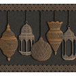 COLE & SON 113/6015.CS.0 FEZ SILVER & BRONZE ON CHARCOAL Wallpaper - Eade's Wallpaper