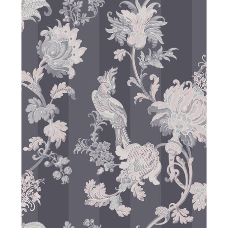 COLE & SON 113/8023.CS.0 ZERZURA SLATE GREY & BLUSH PINK Wallpaper - Eade's Wallpaper