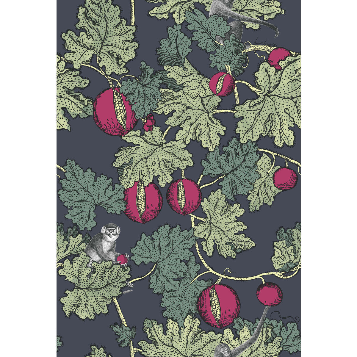 COLE & SON 114/1001.CS.0 FRUTTO PROIBITO INK & MAGENTA Wallpaper - Eade's Wallpaper