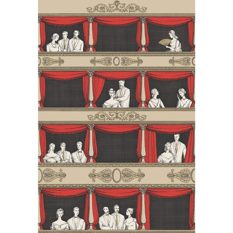 COLE & SON 114/18037.CS.0 TEATRO LINEN/ROUGE Wallpaper - Eade's Wallpaper