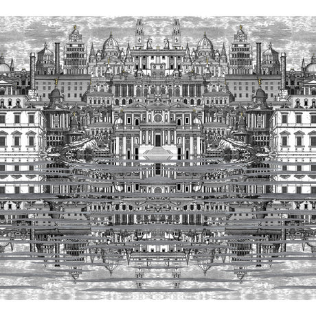 COLE & SON 114/20040.CS.0 RIFLESSO BLACK/WHITE Wallpaper - Eade's Wallpaper