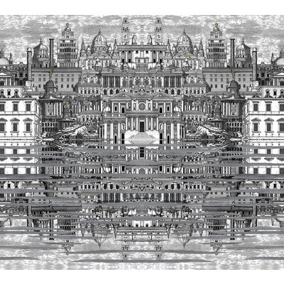 COLE & SON 114/20040.CS.0 RIFLESSO BLACK/WHITE Wallpaper - Eade's Wallpaper