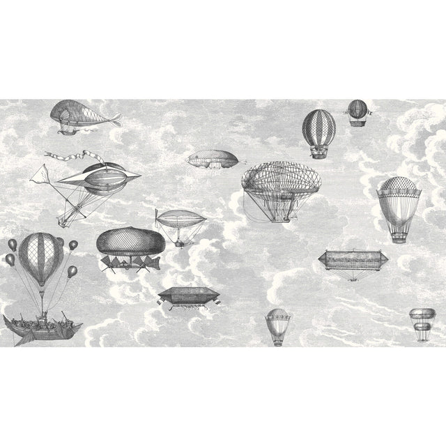 COLE & SON 114/27053.CS.0 MACCHINE VOLANTI SOOT/SNOW Wallpaper - Eade's Wallpaper
