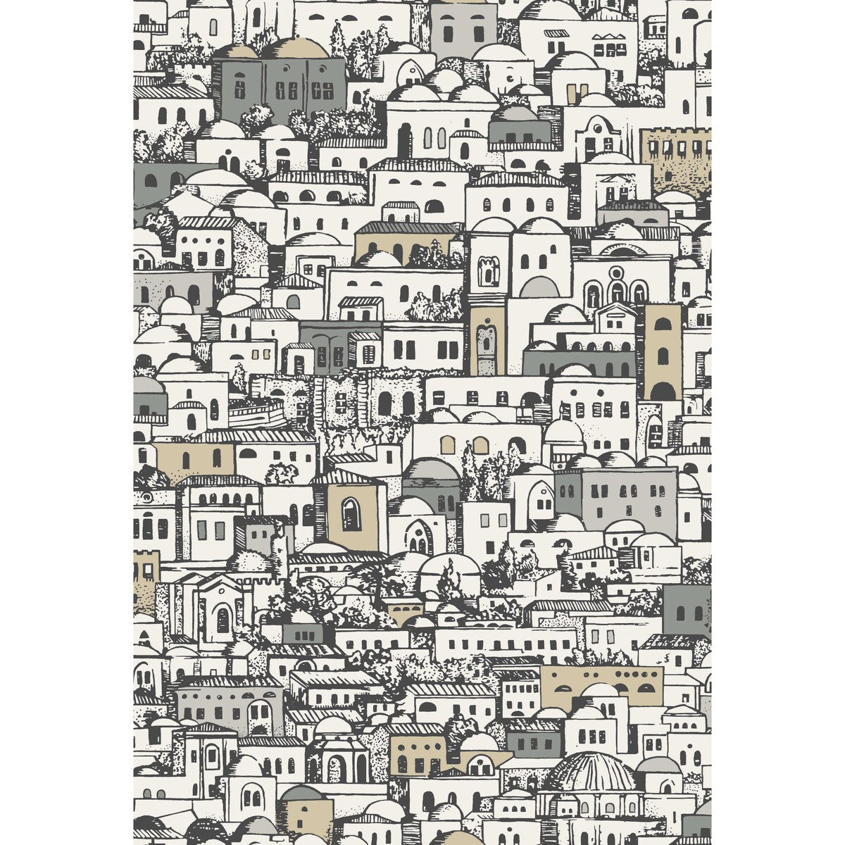 COLE & SON 114/7013.CS.0 MEDITERRANEA WHITE & METALLIC Wallpaper - Eade's Wallpaper