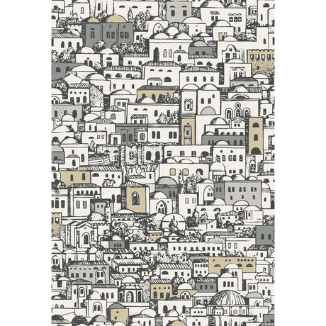 COLE & SON 114/7013.CS.0 MEDITERRANEA WHITE & METALLIC Wallpaper - Eade's Wallpaper