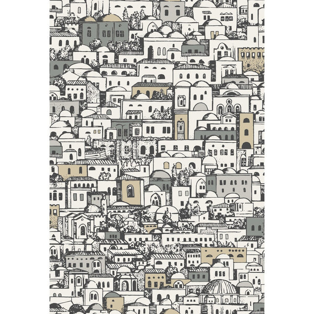 COLE & SON 114/7013.CS.0 MEDITERRANEA WHITE & METALLIC Wallpaper - Eade's Wallpaper