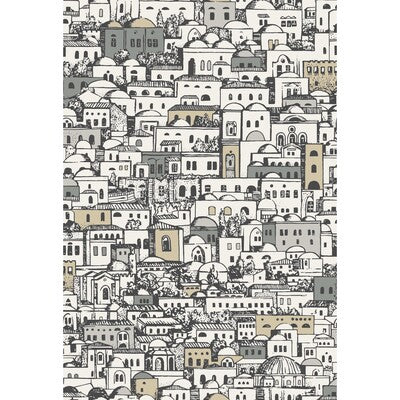 COLE & SON 114/7013.CS.0 MEDITERRANEA WHITE & METALLIC Wallpaper - Eade's Wallpaper