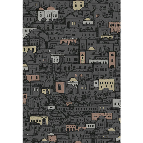 COLE & SON 114/7014.CS.0 MEDITERRANEA CHARCOAL & METALLIC Wallpaper - Eade's Wallpaper
