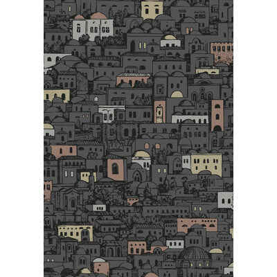 COLE & SON 114/7014.CS.0 MEDITERRANEA CHARCOAL & METALLIC Wallpaper - Eade's Wallpaper