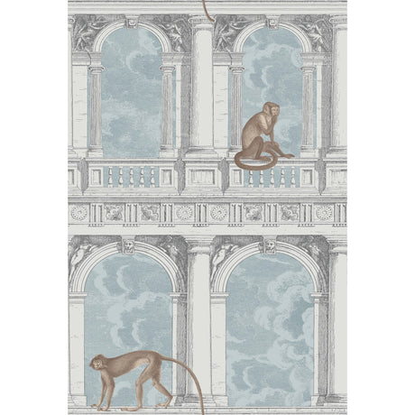 COLE & SON 114/8015.CS.0 PROCURATIE CON VISTA STONE & POWDER BLUE Wallpaper - Eade's Wallpaper