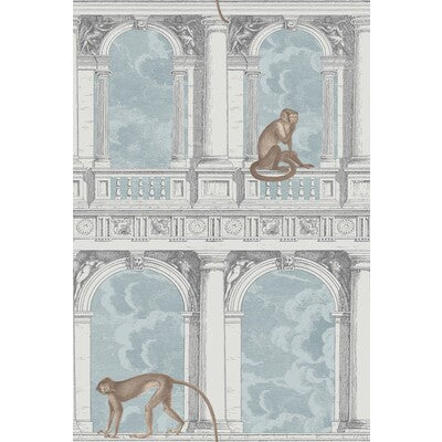 COLE & SON 114/8015.CS.0 PROCURATIE CON VISTA STONE & POWDER BLUE Wallpaper - Eade's Wallpaper