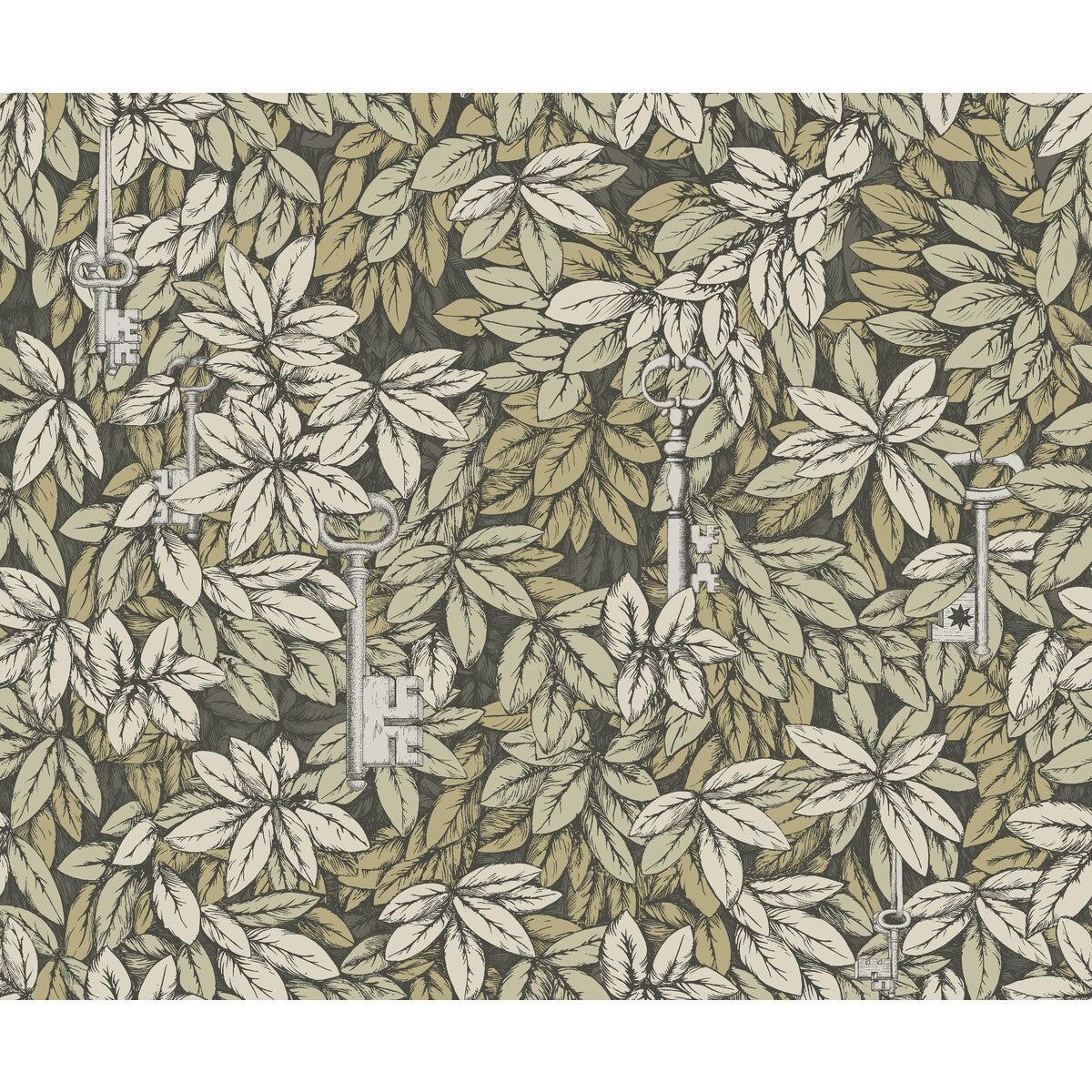 COLE & SON 114/9017.CS.0 CHIAVI SEGRETE GILVER & GOLD Wallpaper - Eade's Wallpaper