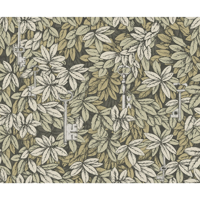 COLE & SON 114/9017.CS.0 CHIAVI SEGRETE GILVER & GOLD Wallpaper - Eade's Wallpaper
