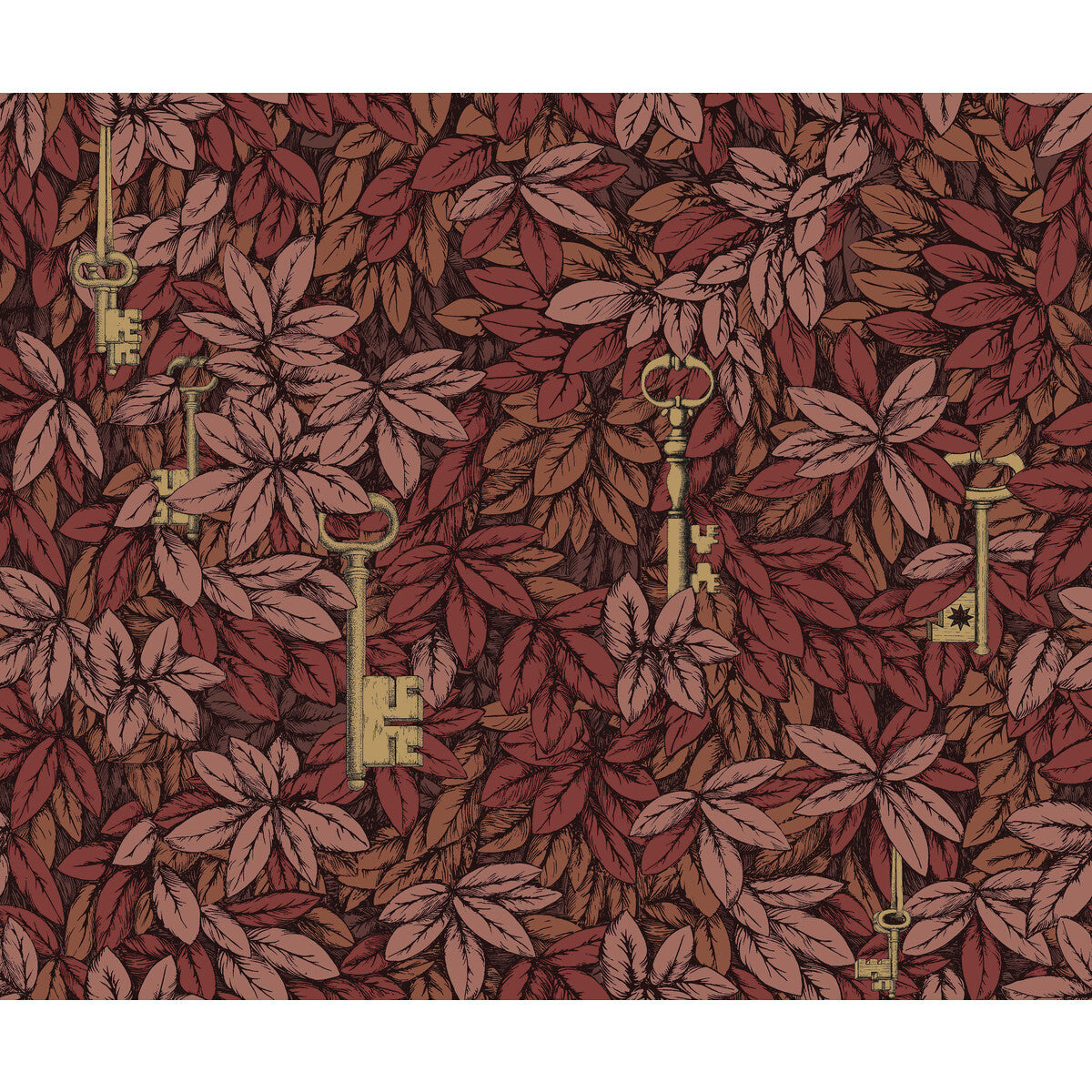 COLE & SON 114/9019.CS.0 CHIAVI SEGRETE AUTUMNAL LEAVES Wallpaper - Eade's Wallpaper