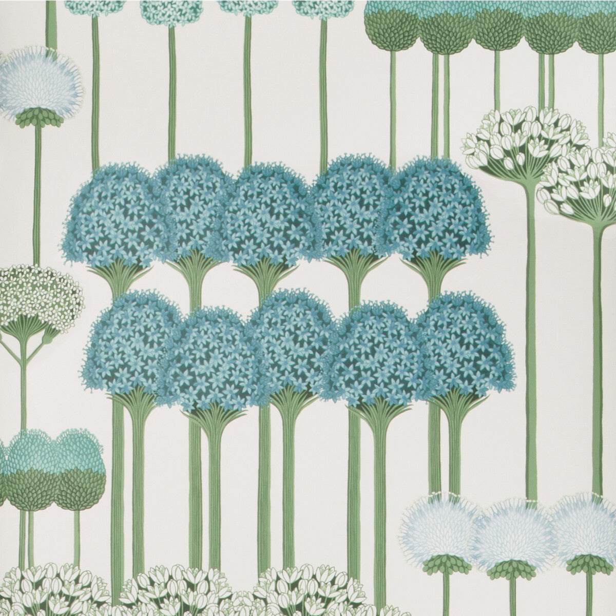COLE & SON 115/12035.CS.0 ALLIUM TEAL/JADE/WHITE Wallpaper - Eade's Wallpaper