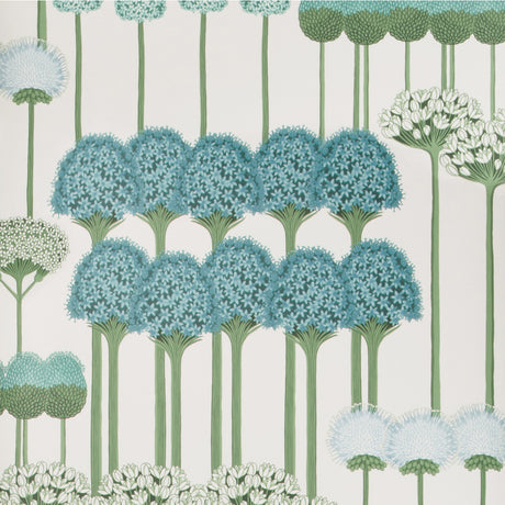 COLE & SON 115/12035.CS.0 ALLIUM TEAL/JADE/WHITE Wallpaper - Eade's Wallpaper