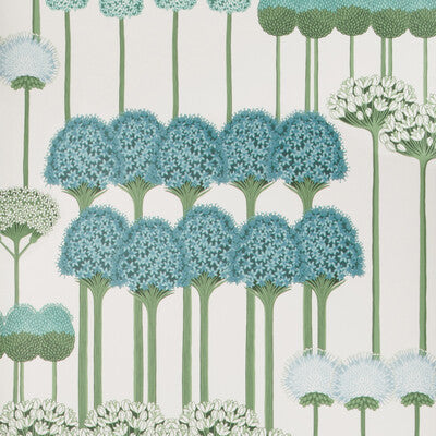 COLE & SON 115/12035.CS.0 ALLIUM TEAL/JADE/WHITE Wallpaper - Eade's Wallpaper