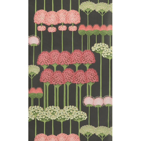 COLE & SON 115/12037.CS.0 ALLIUM CORAL/L GREEN/CHAR Wallpaper - Eade's Wallpaper