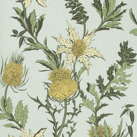 COLE & SON 115/14042.CS.0 THISTLE LEMON/OLIVE/D EGG Wallpaper - Eade's Wallpaper