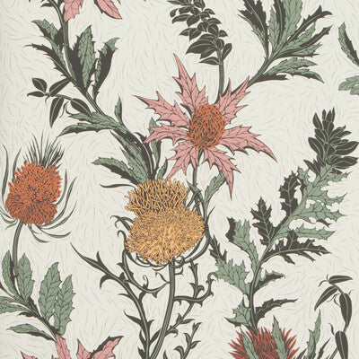 COLE & SON 115/14043.CS.0 THISTLE A PINK/ORANGE/PARCH Wallpaper - Eade's Wallpaper