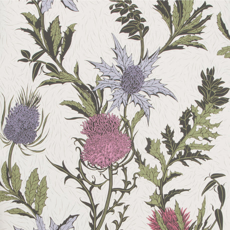 COLE & SON 115/14044.CS.0 THISTLE LILAC/CERISE/WHITE Wallpaper - Eade's Wallpaper