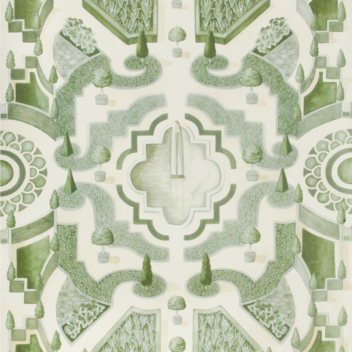 COLE & SON 115/2005.CS.0 TOPIARY LEAF GREEN Wallpaper - Eade's Wallpaper