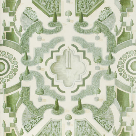 COLE & SON 115/2005.CS.0 TOPIARY LEAF GREEN Wallpaper - Eade's Wallpaper