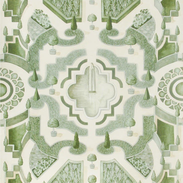 COLE & SON 115/2005.CS.0 TOPIARY LEAF GREEN Wallpaper - Eade's Wallpaper